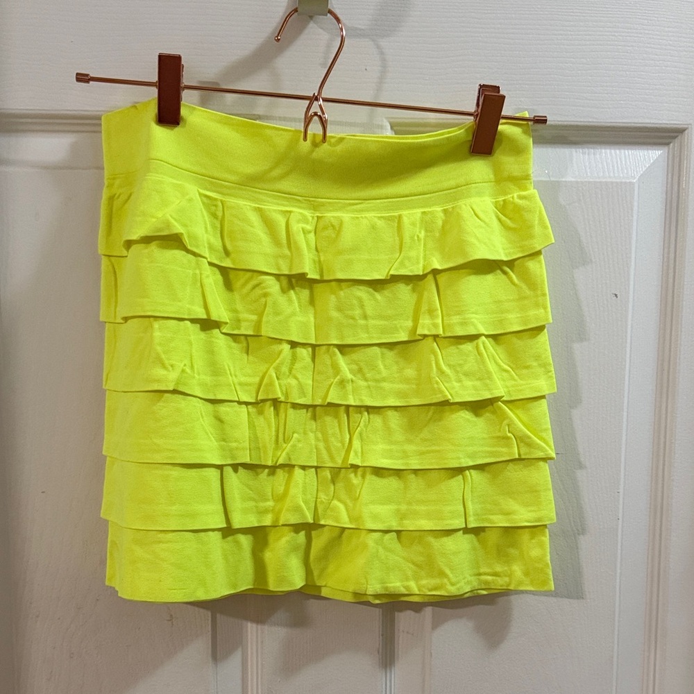Vintage Girls Aeropostale Bright Yellow Layered Skirt